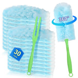 30PCS Disposable Dusters Refills Compatible with Swiffer,Bulk Heavy Duty 360 Degree Duster Replacement Head for Blinds Ceiling F