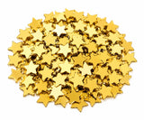 Berrybox Golden Star Shape Acrylic Craft Mirror Pieces 2 Cm Pack Of 200 | Mirror For Lippan Art Embroidery Jewellery Making Diy 