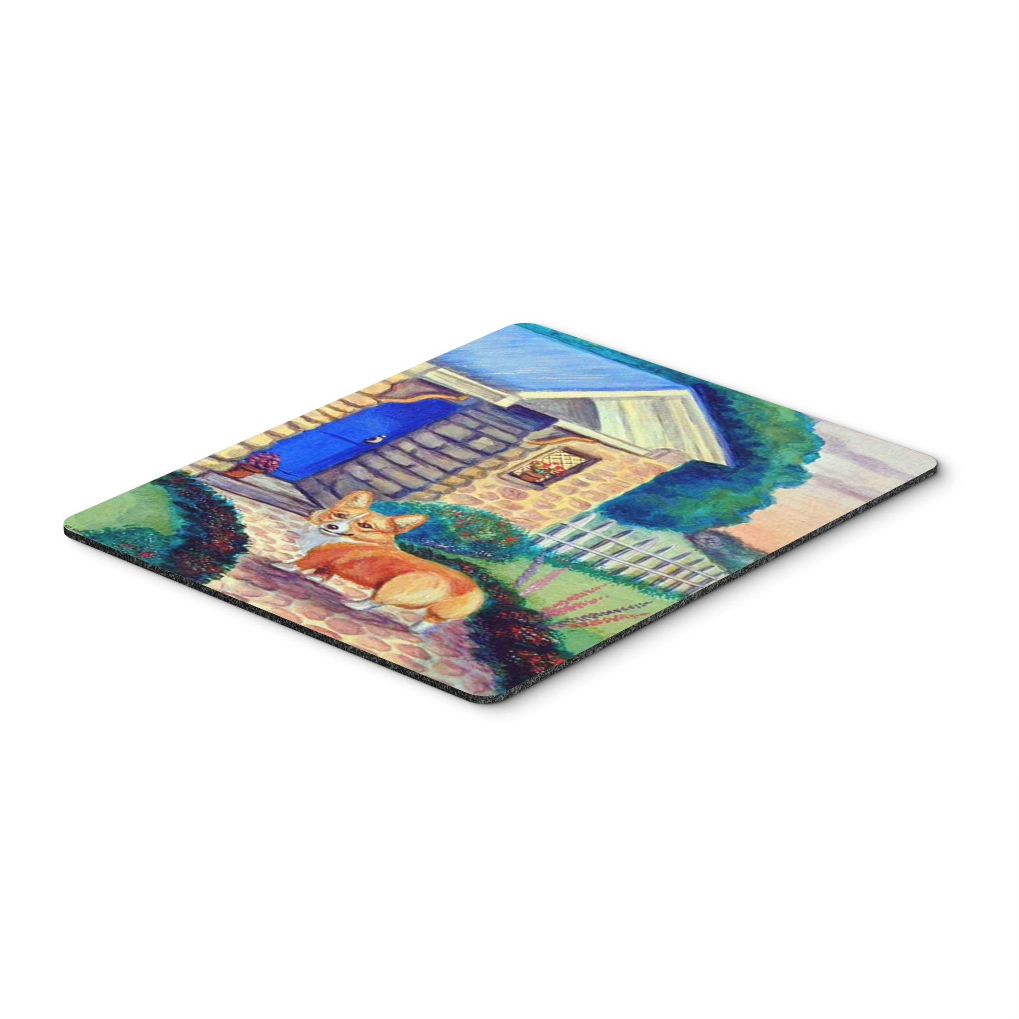 Caroline'S Treasures Mouse/Hot Pad/Trivet, Pembroke Corgi At The Cottage (7169Mp)