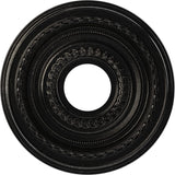 Ekena Millwork 13OD x 3 1/2ID x 3/4P Cole Thermoformed PVC Ceiling Medallion (Fits Canopies up to 4 1/4), Textured Metallic Gala