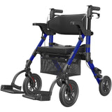 VOCIC Transport-Wheelchair-Lightweight-Foldable, Walker Wheelchair Combo, Rollator-Walkers-for-Seniors-with-Seat, 2 in 1 Rolling