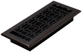 Decor Grates NGH410RB Floor Register, 4x10 Inches, Rubbed Bronze Finish, 1 Count (Pack of 1)