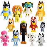 12 PCS Wolfs Figures Toys Playset Wolves Action Figurines Family and Friends Set - Cake Toppers 2.5-3 Inch