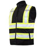 JORESTECH Safety Vest with TwoTone Reflective X Strips On The Back, Reversible, Wind Resistant,Waterproof, and Insulated