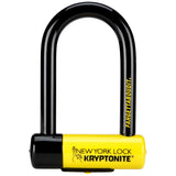 Kryptonite New York FAHGETTABOUDIT Mini Bike U-Lock, Heavy Duty Anti-Theft Bicycle U Lock Sold Secure Gold, 18mm Shackle with Ke