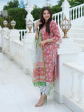 Gosriki Women'S Cotton Blend Straight Printed Kurta With Pant & Dupatta (Tanvi Red-Gs_Xl_Red_X-Large),Red,,B0CGD84VG5