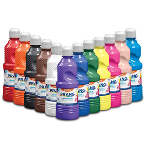 Prang Washable Tempera Paint, Colors May Vary, 12 Count (X10796), 16 Ounce (Pack Of 12)