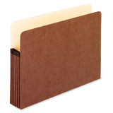 Pendaflex ExtraStrong AcidFree File Pockets, Letter Size, 5 1/4 Expansion, 30% Recycled, Red, Box Of 50