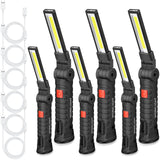 Tuanse 12 Pcs Fathers Day Tool Gifts Rechargeable LED Work Light with Magnetic Base and 360 Rotate Magnetic Flashlights for Mech