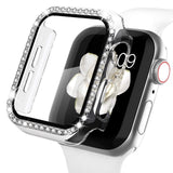 Recoppa Compatible for Apple Watch Case with Screen Protector for Apple Watch 38mm Series 3/2/1, Bling Crystal Diamond Rhineston