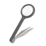 Carson MagniGrip 4.5x Magnifier with Attached Precision Tweezers (MG55)