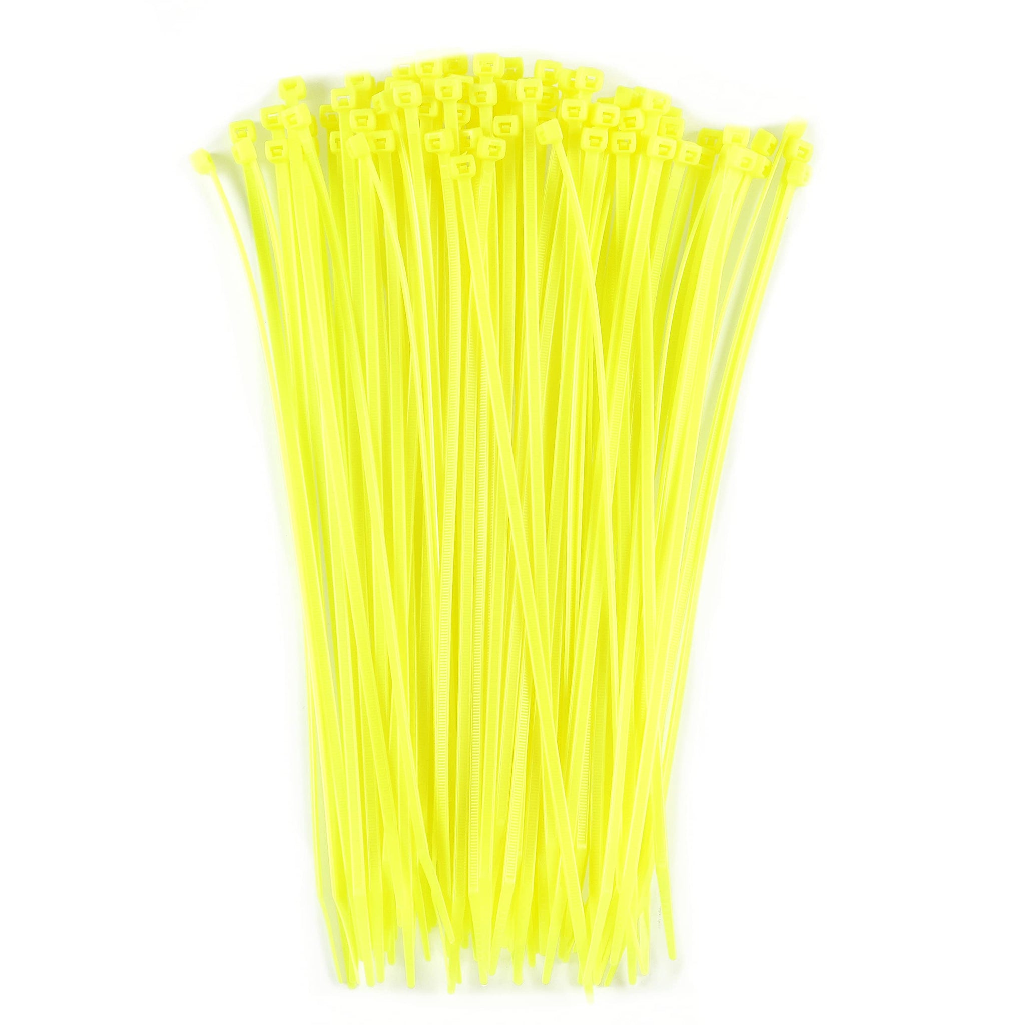 11-inch Fluorescent Yellow Multi-Purpose Cable Tie, 75-lb Tensile Strength, UL 21S Listed, 100-Pack