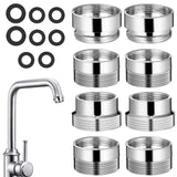 Uonlytech 8pcs Faucet Adapters Water Purifier Faucet Adapters Kitchen Aerators Adapters Faucet To Hose Adapters
