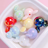 20PCS Cute Beads for Crafts, 29 * 23MM Acrylic Focal Beads for Pens Large Loose Charms for Keychain Making, Coloful Bead for Jew