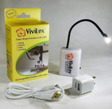 ViviLux Bright Flexible LED Craft & Sewing Light; USB Rechargeable Cordless Small Task Light for Sewing Machine, Crafting & Hobb