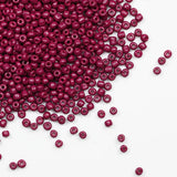 Tibaoffy Fuchsia Beads Size 6/0 Crafts Glass Seed Beads 4mm for Jewelry Making (Total About 100g About 1200pcs)