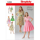 Simplicity Vintage Simplicity 1459 Vintage Fashion 1950s Womens Dress Sewing Pattern, Sizes 816