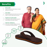Ortho Joy Extra Soft Doctor Ortho Slippers || Regular Wear Slippers For Men,Brown,8,B0BJQCCQQ5
