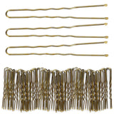 300 Bun Hair Bobby Pins U Shaped Pin Hair Grips to Clip Ballet Hair Net for Women 6 CM/2.3 inch Golden