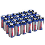 Tenergy 3V CR123A Lithium Battery, High Performance 1500mAh CR123A Cell Batteries [UL Certified] PTC Protected, Smart Sensors Re