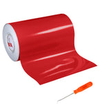 ORACAL 651 Gloss Red Self-Adhesive Craft Vinyl Roll Bundle with Stainless Seel Weeding Tool (2 Items) (12 x 30ft + VViViD Weeder