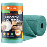 HASTHIP 50Count Reusable Microfiber Cleaning Cloth Roll Kitchen Towel Gree