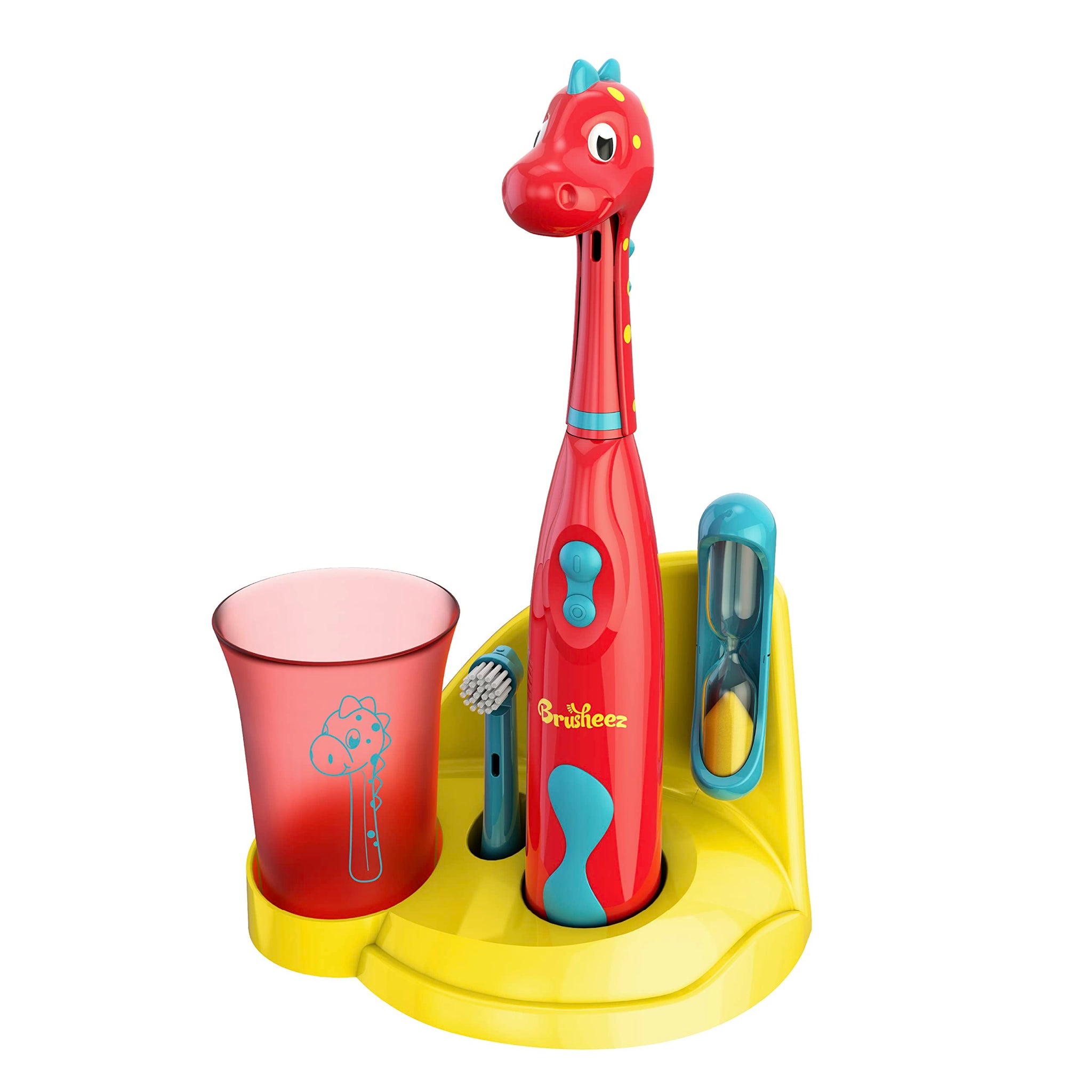Brusheez Kids Electric Toothbrush Set - Safe & Effective For Ages 3+ - Parent Tested & Approved With Gentle Bristles, 2 Brush He