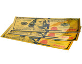 12 Gold $100 Bill Bookmarks For Kids - Quality Thick Book-Marks (1 Dozen) To Promote Reading - One Hundred Dollar Us Bank Note -