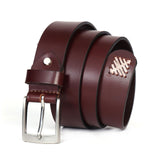 Ms Pet House MenS Genuine Leather Belt | Classic Pin Buckle | Formal & Casual Belt For Jeans And Dress Pants | Ideal Gift Box F