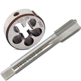 1/2-28 UNEF Tap and Die Set, HSS Right-Hand 1/2 x 28 Thread Tap and Round Die, 1/2x28 Machine Threading Tool Kit