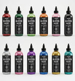 Unwynd Set of 12 Glitter Glue Bottles 50g | Quick Dry, Crystal Clear & Washable | Safe Craft Glue for Kids | Ideal for Art, Scho