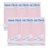 DGBDPACK Server Guest Checkbook, 6 Pack EP-3632-1 Server Note Book, Thick Server Paper with Guest Receipts, Waitress Notepads - 