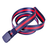Romp Fashion Unisex Red And Blue Nylon Military Tactical Belt