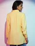 Libas Women'S Viscose Rayon Solid Straight Kurti (58190_Yellow Yellow Xl