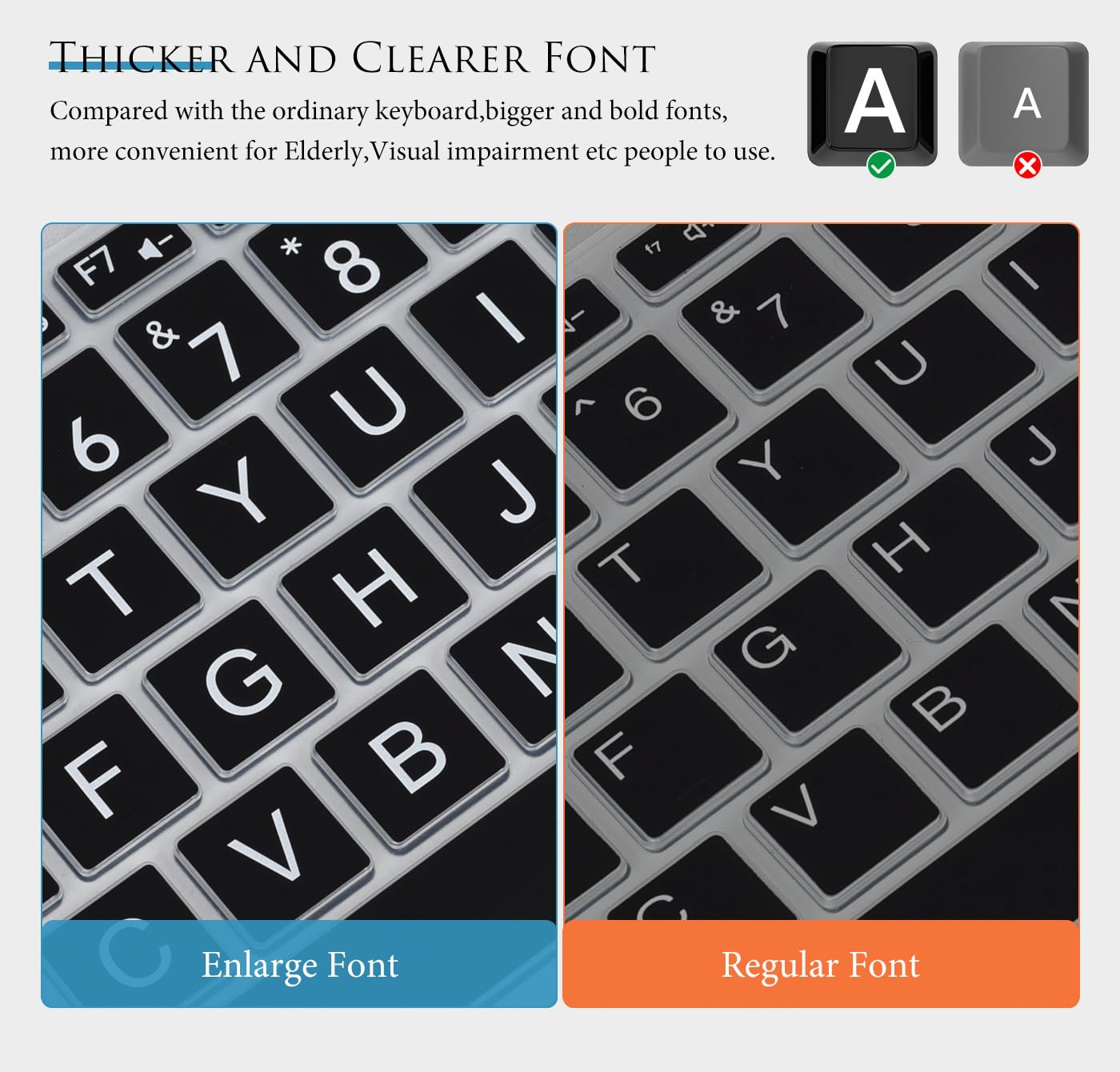 Keyboard Cover Skin for 14 inch HP Pavilion x360 14 14-FQ/DQ/DK/DH/DS/DF/CF/CD/BA/BF/BW Series 14-dk1013dx/dk1003dx/dk0002dx 14-