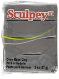 Polyform Sculpey III Polymer Clay 2 Oz: Elephant Grey