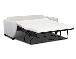 American Furniture Classics Relay Linen Sleeper With Two Throw Pillows Sofas, Soft Washed Cream Tweed