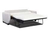 American Furniture Classics Relay Linen Sleeper With Two Throw Pillows Sofas, Soft Washed Cream Tweed