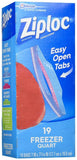 Ziploc 00388 388 Freezer Bag, 19 Count