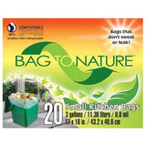 BagToNature Compostable Bag And Liner, 20 (3 gallon) bags