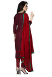 Gosriki Women'S Cotton Dress Material (Sanah 1255_Dark Maroon_Free Size),Dark Maroon,,B07R9974H9