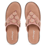 Ortho Joy Doctor Fancy Footwear For Women || Orthopedic Women'S Fancy Slipper/Sandal For Women,Pink,4,B0CS3C54F5