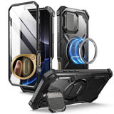 i-Blason Armorbox for iPhone 16 Pro Max Case MagSafe [Camera Control Button Cover] [Camera Cover Stand] [Military Protection] Fu