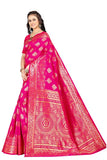 Sugathari Womens Banarasi Saree Pure Kanjivaram Silk Saree Soft New Ladies 2023 Design Wear Pattu Sarees Latest Cotton Party Sari Collections With Blouse Piece For Wedding Sadi (Sam Pari S-3 Rani)
