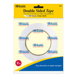 BAZIC Double Sided Tape 1 X 36 Yard (1296), Clear Sticky Mounting Adhesive Tapes, Permanent DoubleSided Tape for Arts Crafts 
