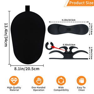 Sliding Mat for Kitchenaid Mixer with 2 Black Kitchen Accessories, Mover Slider Mat Pad for 5-8 Qt Bowl-Lift Stand Mixer, Kitche
