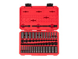 TEKTON 1/4 Inch Drive 6-Point Impact Socket Set with Case, 61-Piece (5/32-11/16 in., 4-17 mm) | SID90403