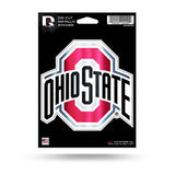 Rico Industries NCAA Ohio State Buckeyes Die Cut Metallic Sticker