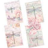 Craftangles Decoupage Paper A4 Spring Dragonflies (70 Gsm Speciality Paper, Not A Napkin)