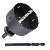 PLG2SUPT 4-1/8Deep HSS Bi Metal Hole Saw Cutter with Arbor Cutting Depth 1.5for Metal Thick Wood PVC Drywall Aluminum Bi